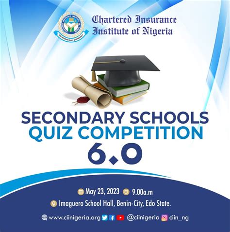 Ciin Secondary School Quiz Competition 60 Chartered Insurance