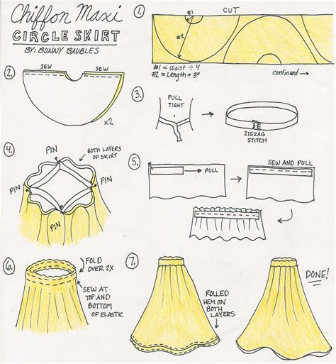 Diy Chiffon Maxi Circle Skirt Sewing Tutorial Artofit