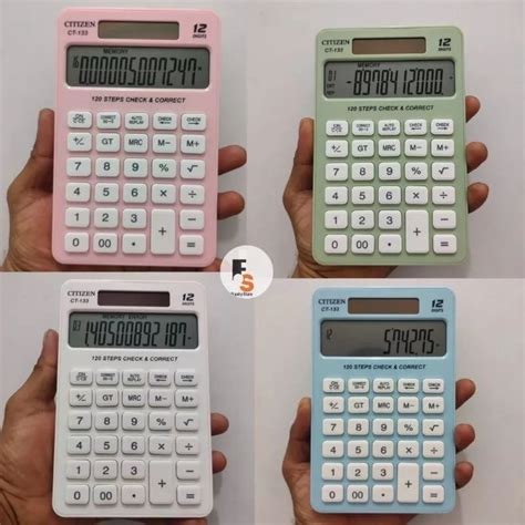 Jual Kalkulator Fancy Warna Warni Calculator Citizen N N C