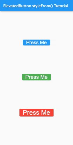 ElevatedButton.styleFrom() in Flutter - Tutorial