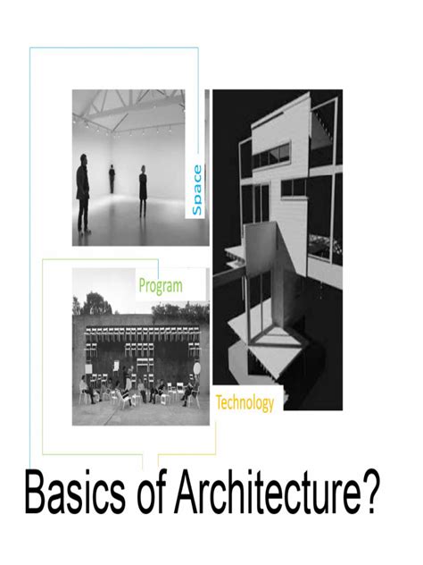 Architectural Basics Design I - Lecture - 01 | PDF | Space | Dimension