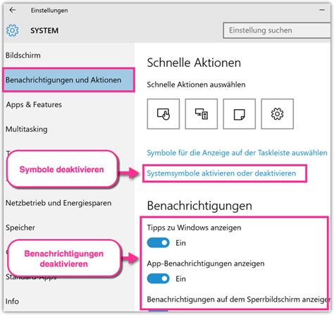 Windows Info Center Und Benachrichtigungen Deaktivieren Oder