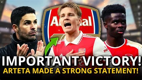 ARTETA SURPRISES EVERYONE AND MAKES STRONG STATEMENTS AFTER THE VICTORY