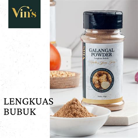 VINS REMPAH BOTOL LENGKUAS BUBUK GALANGAL POWDER Lazada Indonesia