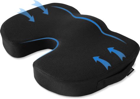 Levesolls Coccyx Memory Foam Seat Cushion Ergonomic Office Car