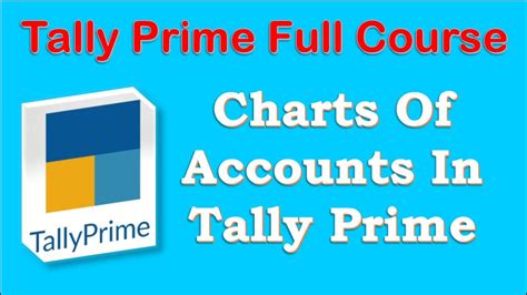 Charts Of Accounts In Tally Prime Chart Of Accounts Tally Prime