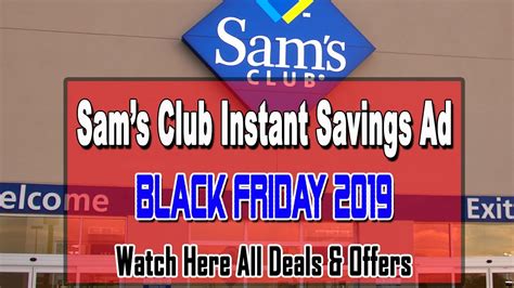 Sam S Club Instant Savings Ad Black Friday Deals Preview