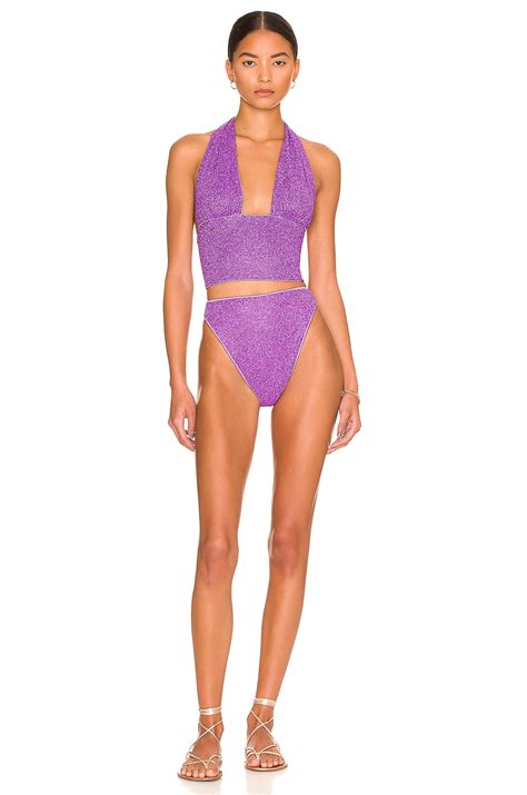 Oseree Lumiere S Bikini Set In Violet Revolve