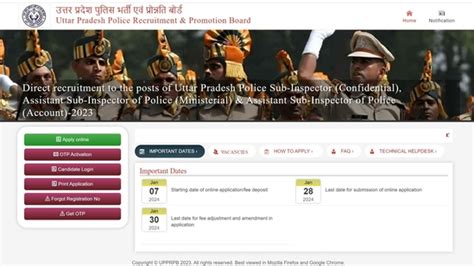 Up Police Recruitment 2024 Tomorrow Last Date To Apply For Si And Asi