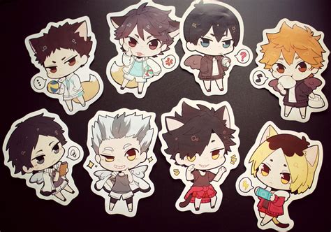 Haikyuu Chibi Stickers By Fuzysnaill On Deviantart