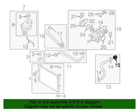 Genuine Radiator Coolant Hose Adapter For Hyundai Part