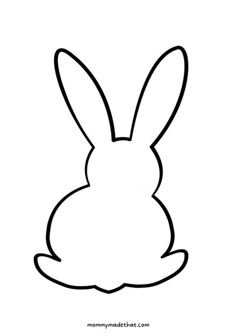 Bunny Outline Printable