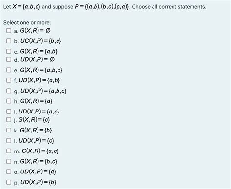 Solved Let X {a B C} And Suppose P { A B B C C A }