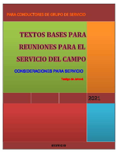 Consideracion Para El Servicio Del Campo 3