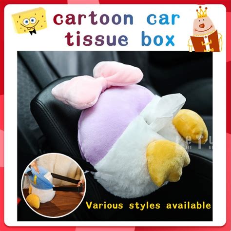 Ready Tissue Cartoon Mickey Mouse Car Box Facial Funny Hanging Interior