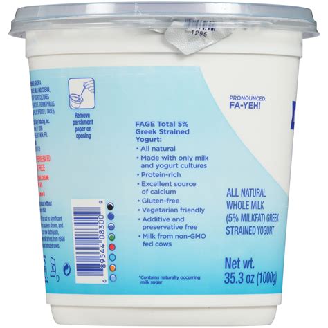 Fage Total Milkfat All Natural Whole Milk Greek Strained Yogurt