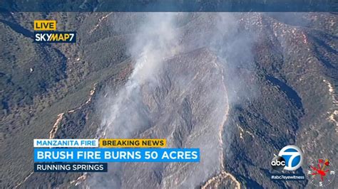 50 Acre Brush Fire Erupts In San Bernardino County