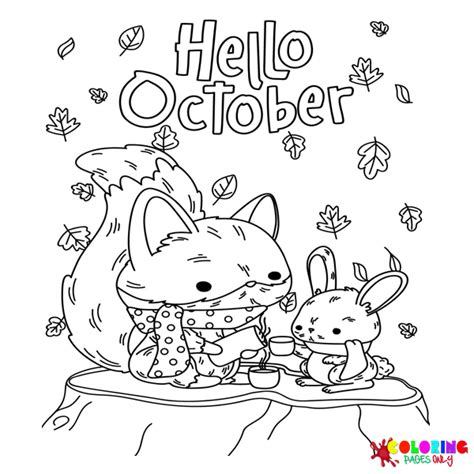 Ottobre Pagine Da Colorare Coloringpagesonly