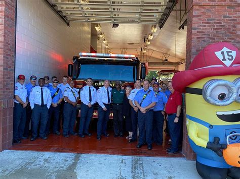 A Push In And Wet Down Ceremony At Clermont Fire Station South