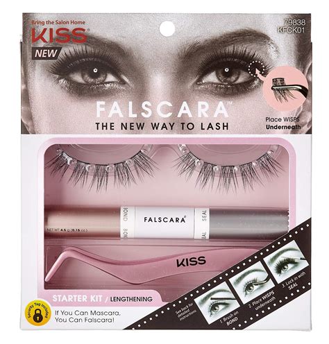 Buy Kiss Falscara Eyelash Starter Kit Lengthening Pack Of 2 Online At