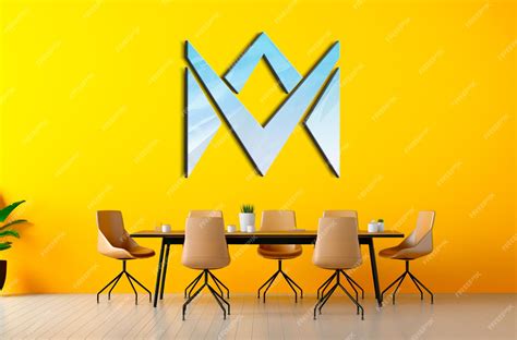 Premium PSD | Realistic 3d logo mockup 