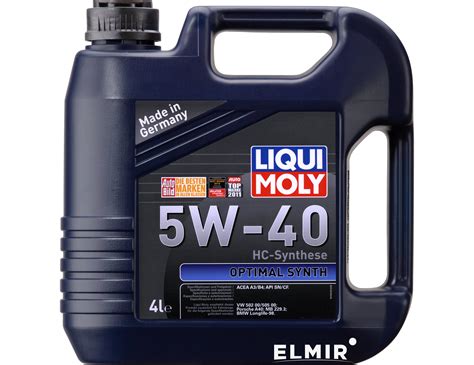 Моторное масло Liqui Moly Optimal Synth 5W-40 4л (3926) купить | Elmir ...
