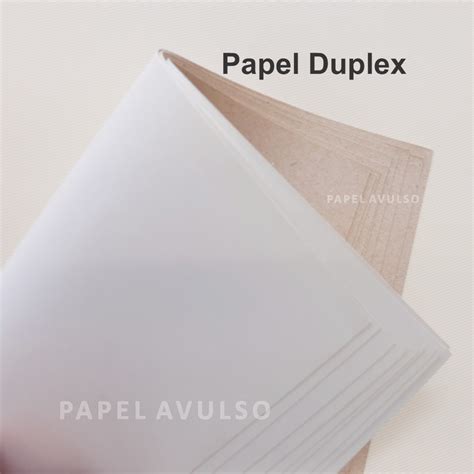 Papel Cart O Duplex Papel Avulso Loja