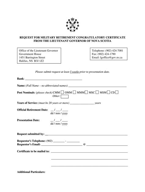 New York Military Governor Retirement Letter Fill Out And Sign Online