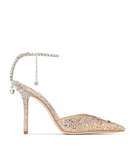 Womens Jimmy Choo Multi Saeda Crystal Embellished Pumps Harrods Uk