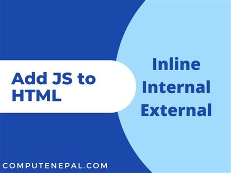 How To Add Javascript To Html 3 Simple Methods Explained • Computenepal