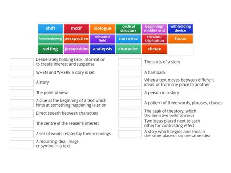 Q3: Structural Devices - Match up