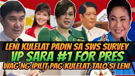 PBBM SUPORTADO SI VP SARA LENI KULELAT PADIN SEN TULFO PANGALAWA SA