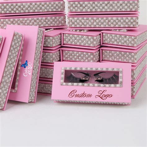 Empty Lash Boxes With Pvc Window Custom Logo Magnetic Drawer Eye Lash