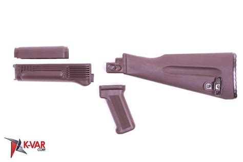 Arsenal Piece Mil Spec Warsaw Length Plum Polymer Buttstock Set For