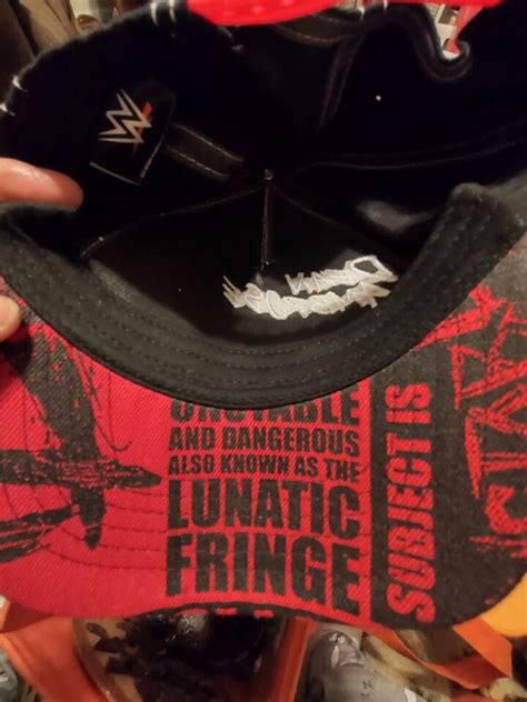 Dean Ambrose Unstable” Lunatic Fringe Wwe Authentic Hatcap White