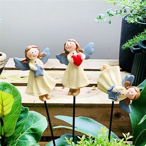 Little Angel Garden Decor - Resin - 3 Pcs - ApolloBox