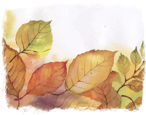 Autumn Leaves Watercolor Painting