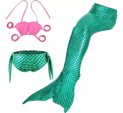 Bañador Bikini Con Forma De Cola De Sirena Para Niña Meses sin interés