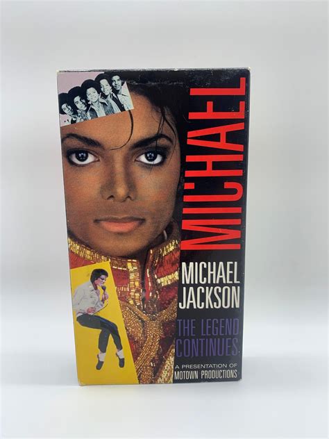 Vintage Michael Jackson The Legend Continues Vhs Michael Jackson