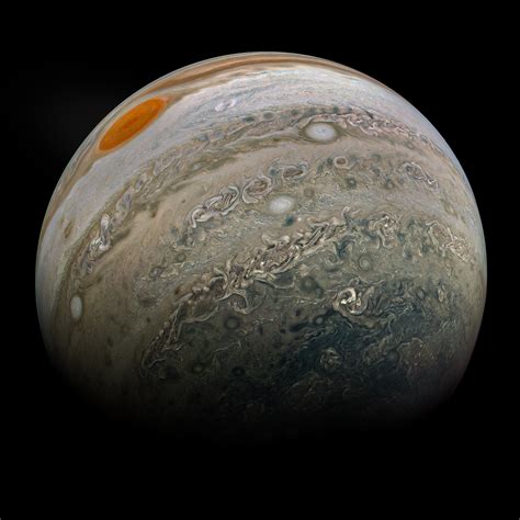 Latest View Of Jupiter From Nasas Juno Probe Spaceporn