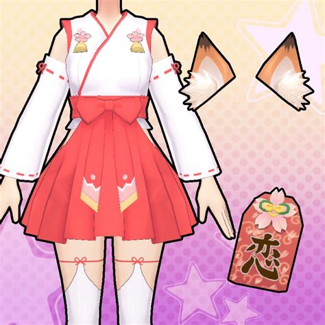 Galgun Double Peace Shrine Maiden Costume Set