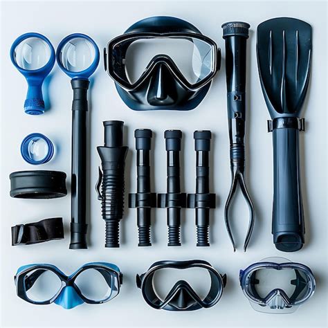 Premium Photo Snorkel Gear On White Background