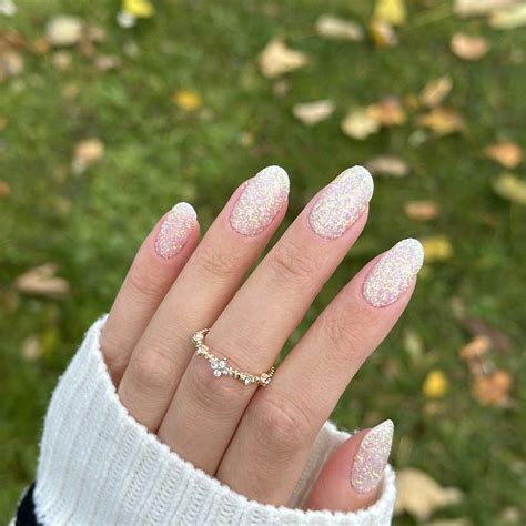White Glitter Nails White Sparkly Nails | Clear Sparkle Nail Powder