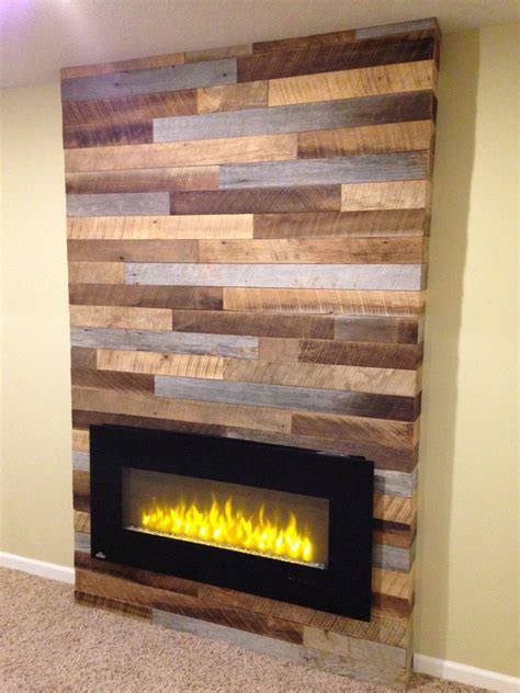 Reclaimed Wood Electric Fireplace Mriya Net