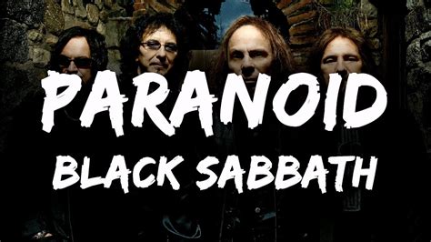 Black Sabbath Paranoid Lyrics YouTube