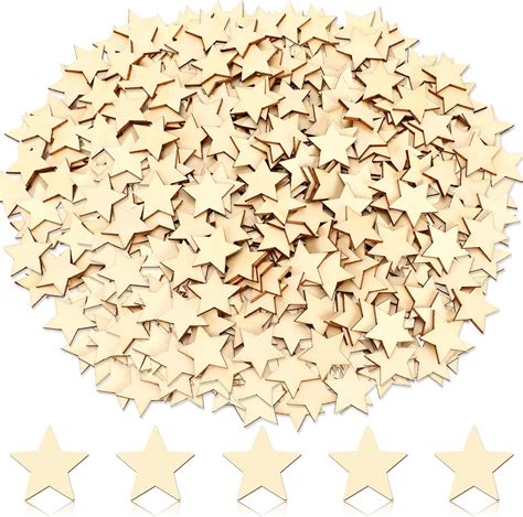 Wood Star Cutouts 1 Inch By 316 Inch Thick 100 Pack