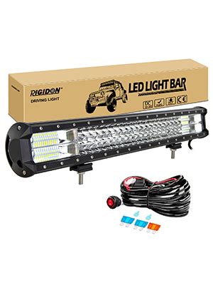 RIGIDON 23 Inch 324W Driving Led Light Bar With 12v Wiring Harness