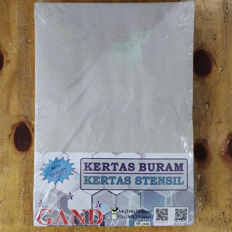 Jual Kertas Buram Ukuran A Kertas Stensil A Shopee Indonesia