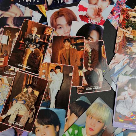 Bts Photocards 55 Assorted Bts 2021 Hoilday Greating Etsy