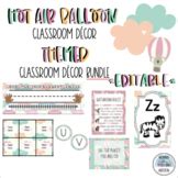 Hot Air Balloon Themed Letter Posters Alphabet Classroom Decor TPT